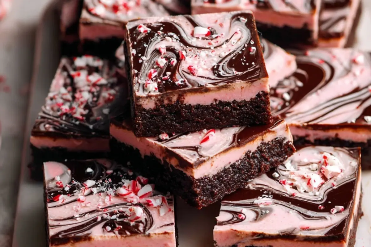 Craft Perfect Layered Peppermint Brownies for Christmas